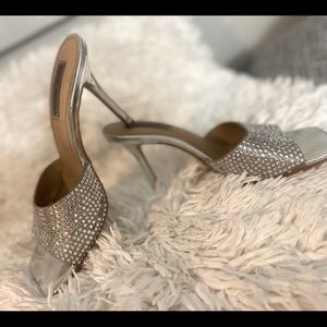Steve Madden - Rhinestone Slip-on Heel  - Size 8